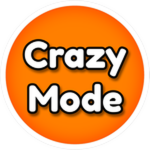 Official CRAZY mode badge icon: an orange emblem