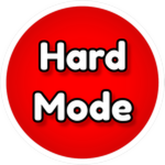 Official Hard mode badge icon: a red emblem