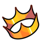 Official VIP PASS icon: a gold crown on black