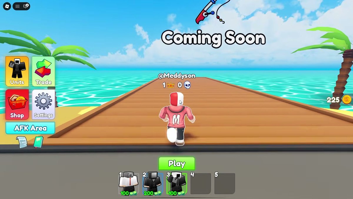 An area of the lobby still marked as coming soon
