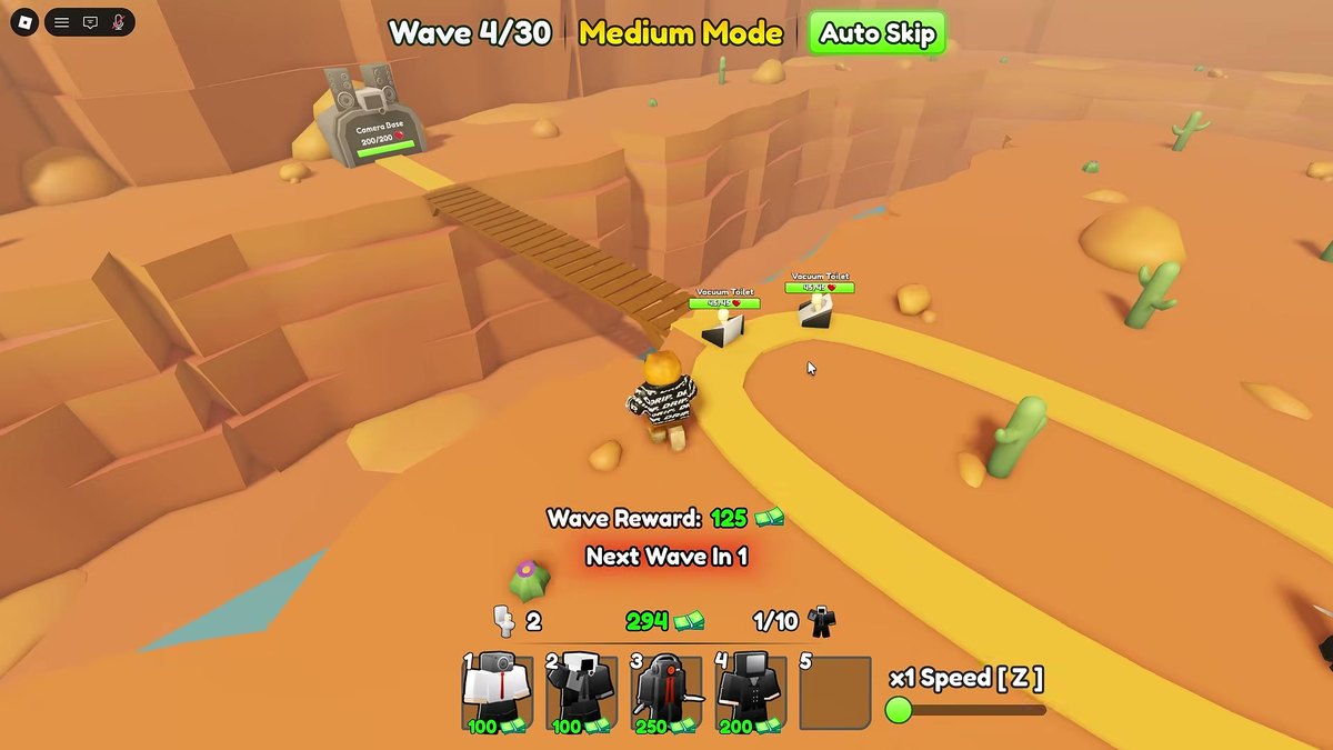Alliance Tower Defense in match: units on the path and the wave counter running
