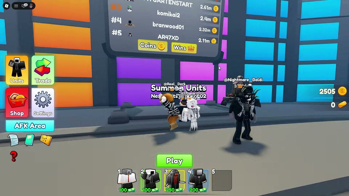 Several players holding a lane together in a public match